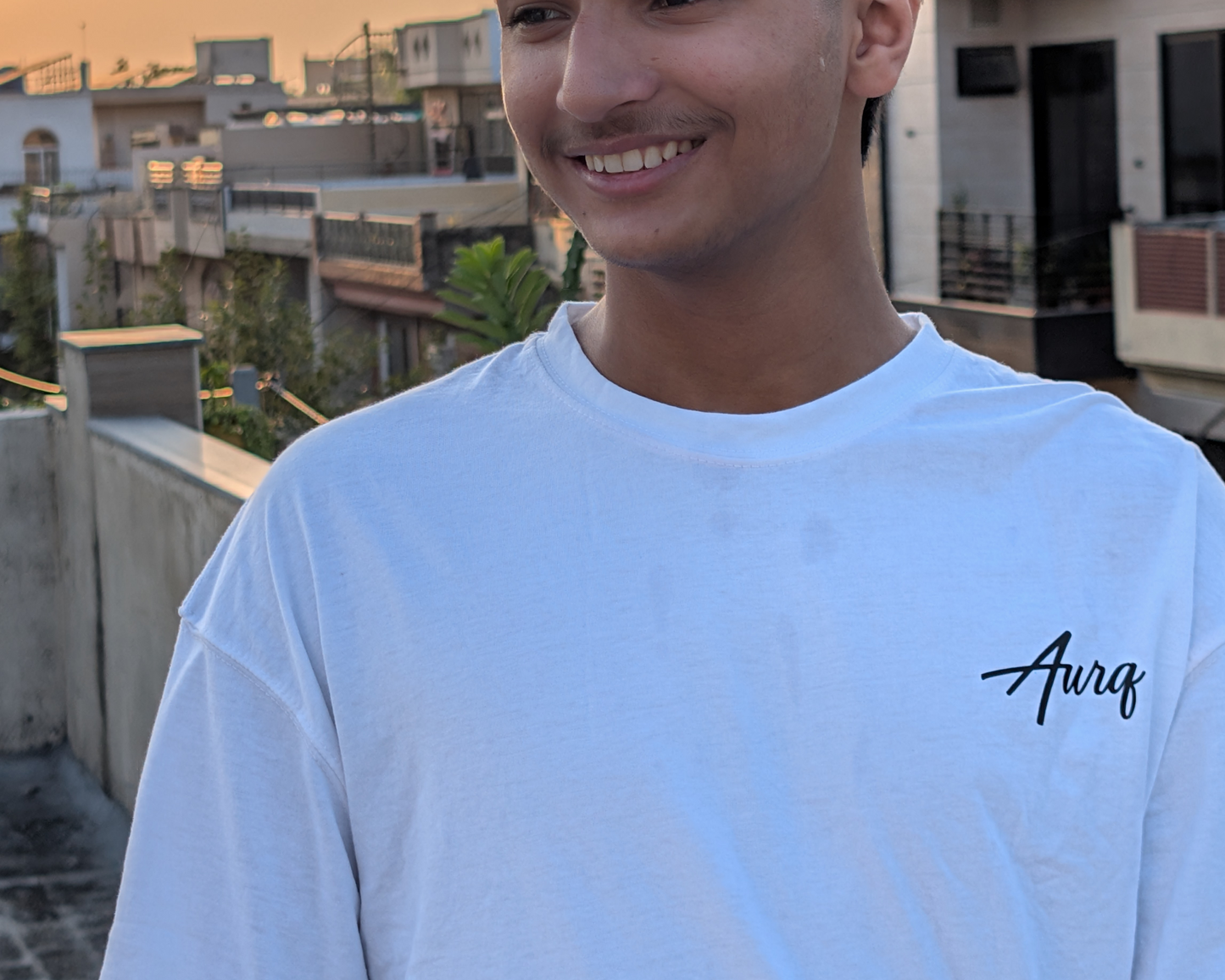 AURQ - Summer - Premium White Tee