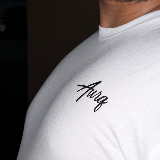 AURQ - Summer - Premium White Tee