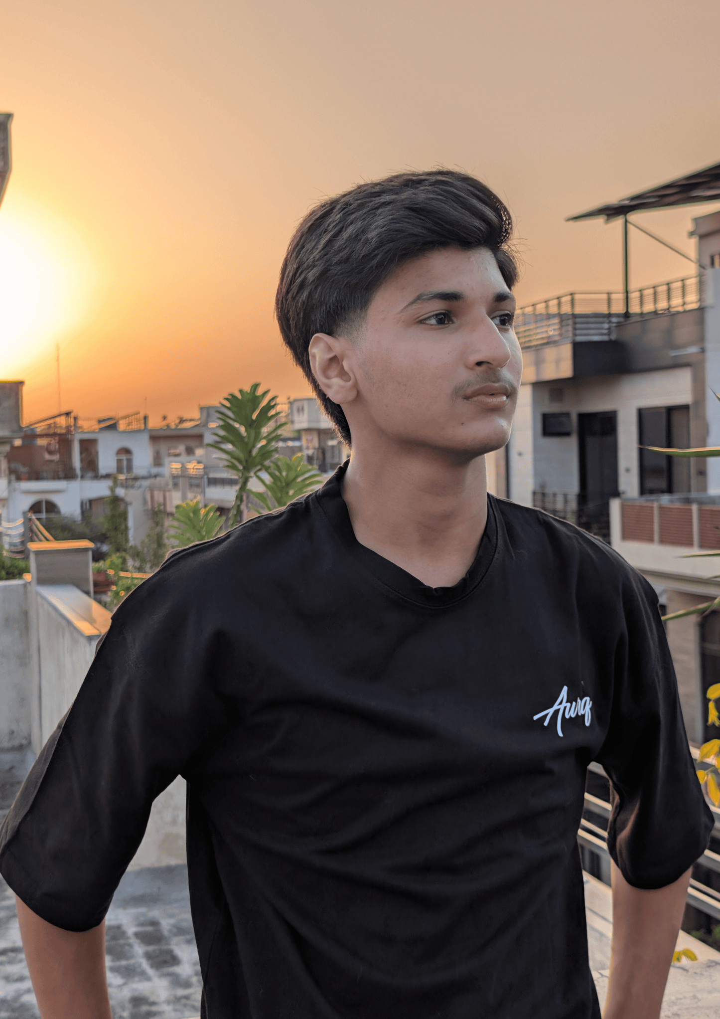 AURQ - Summer - Premium Black Tee